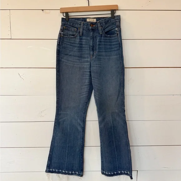 Madewell Flare Wide Leg Jeans in Blue - Picture 1 of 6